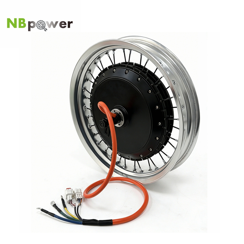 72V 8000W Brushless Hub Motor - Kolorowe koło z silnikiem elektrycznym 17x3.0