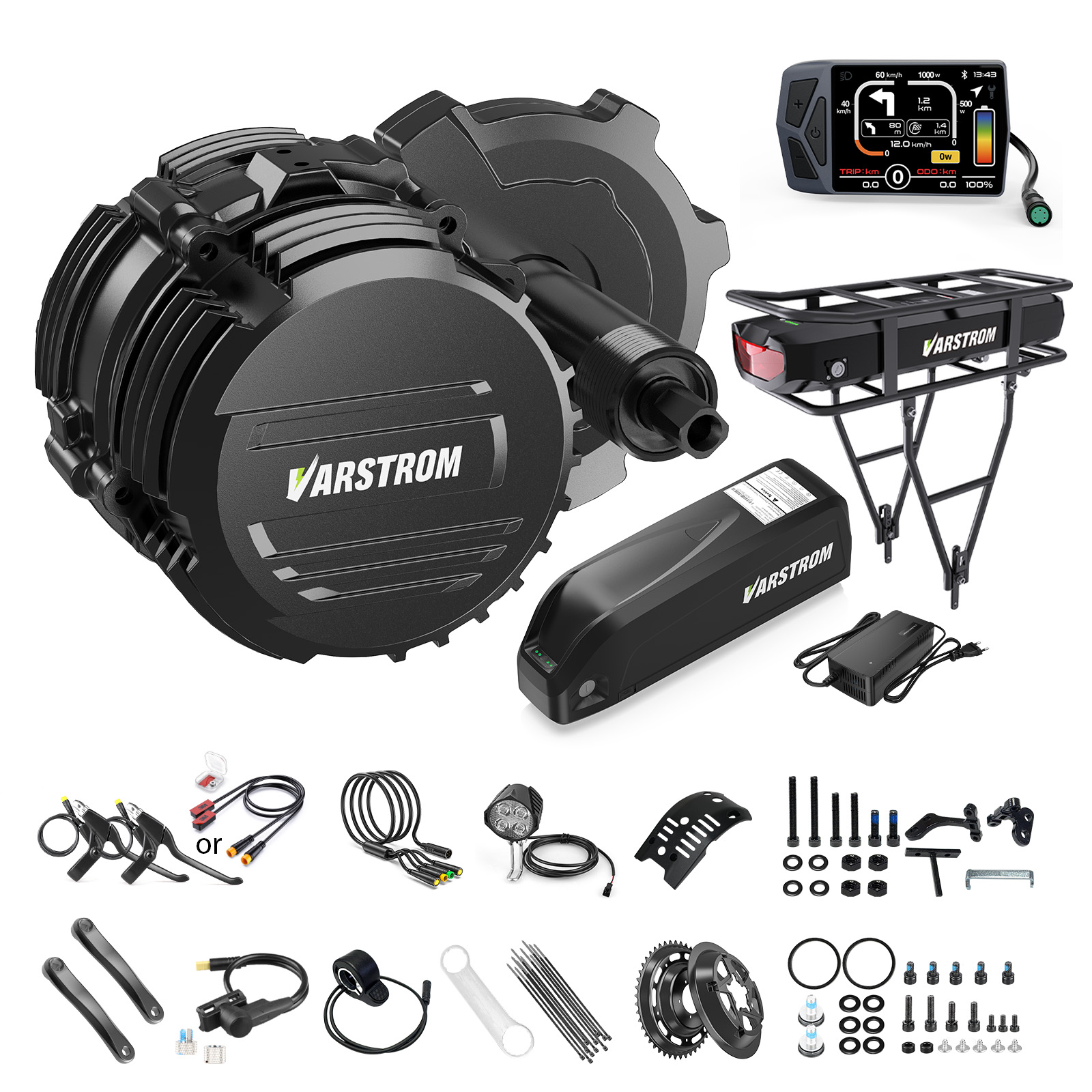 Torque Sensor Mid Drive Motor Kit - [STAN MAGAZYNOWY W USA] Zestaw silnika