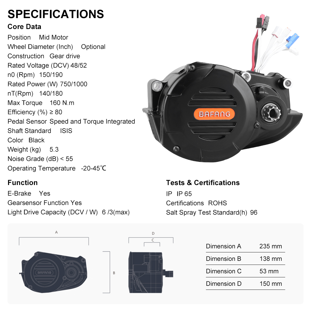 Zestaw do konwersji roweru ele – Mid Drive Conversion Kit 1000W recenzja i cena