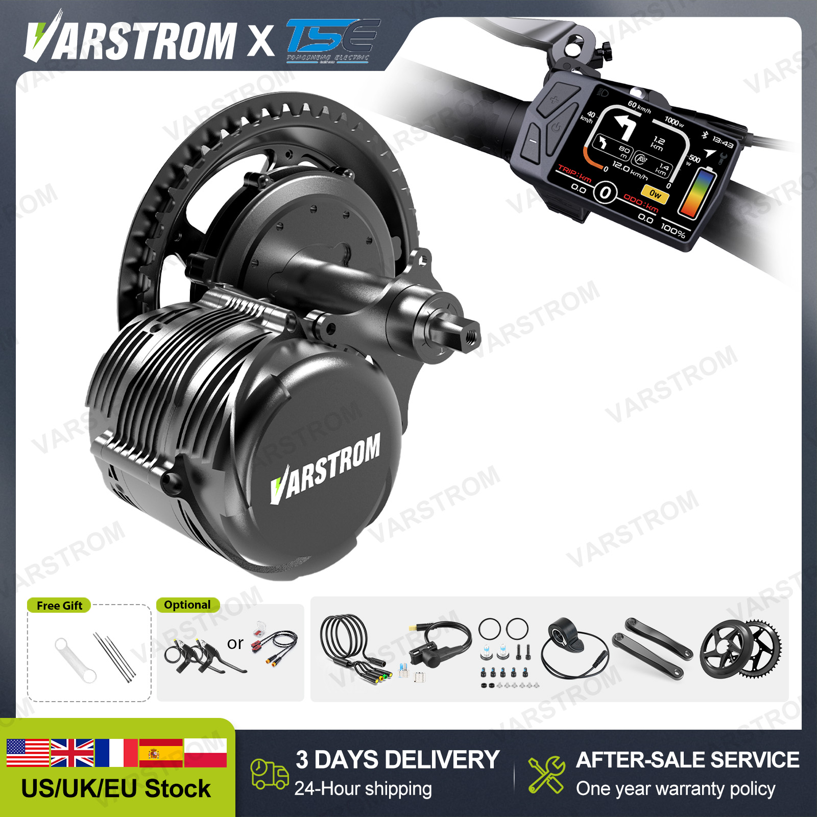 [US 3 Dni Szybka Dostawa] Siln – Torque Sensor Mid Drive Motor Kit recenzja i cena