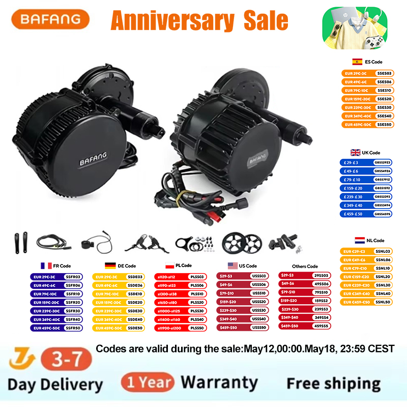 Bafang BBSHD 1000W 48V 68mm Ze – Side Hung Mid Drive Motor Kit recenzja i cena